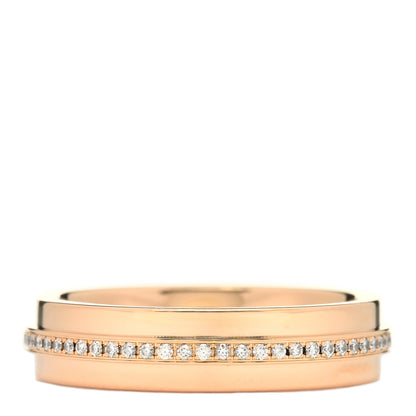 Tiffany 18K Rose Gold Diamond Narrow T Two Ring 49 5 3 of 4