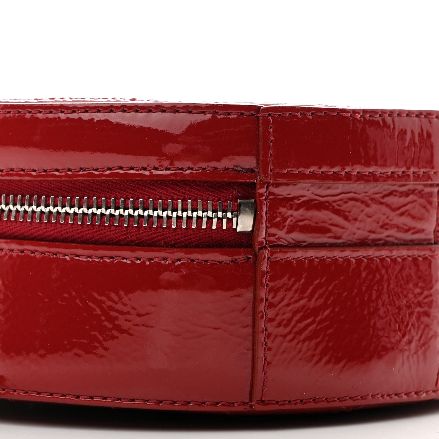 Chanel Patent Round As Earth Evening Bag Red 9 of 12