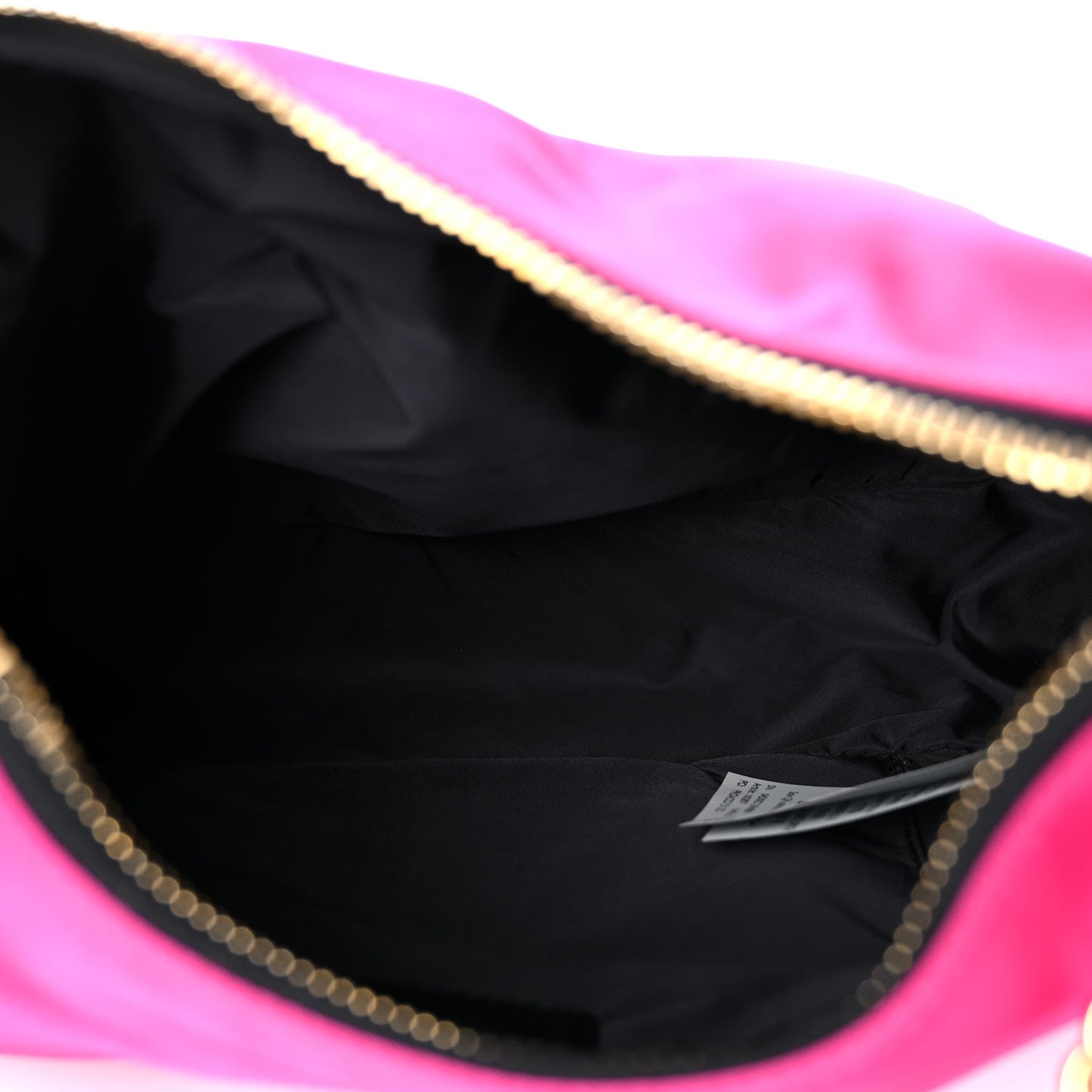 Nylon Tribute Chain Crossbody Shoulder Bag Flamingo Black