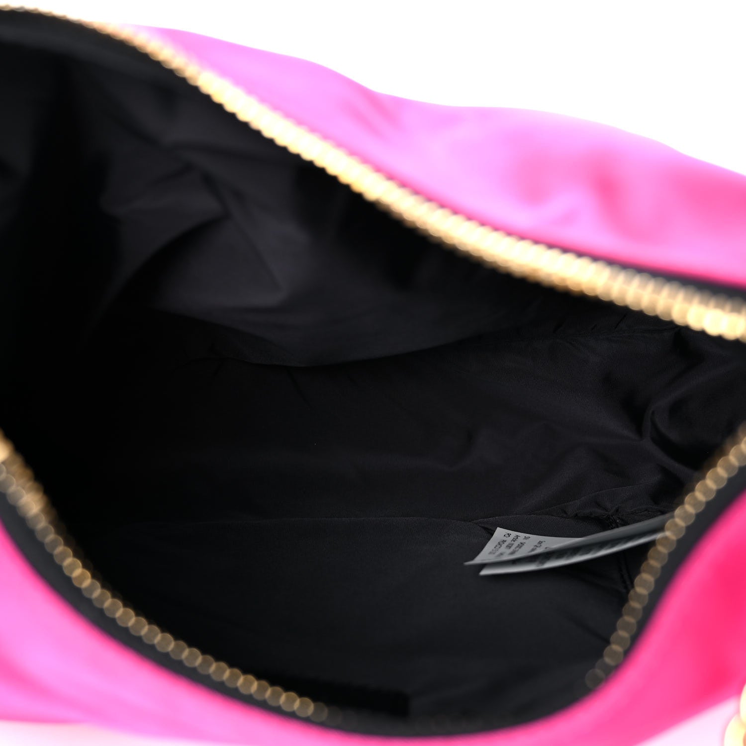 Versace Nylon Tribute Chain Crossbody Shoulder Bag Flamingo Black 4 of 11