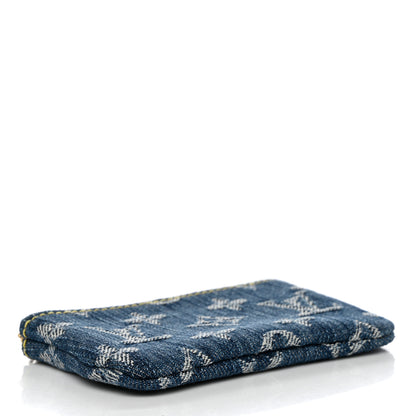 Louis Vuitton Monogram Denim Key Pouch Blue 4 of 8