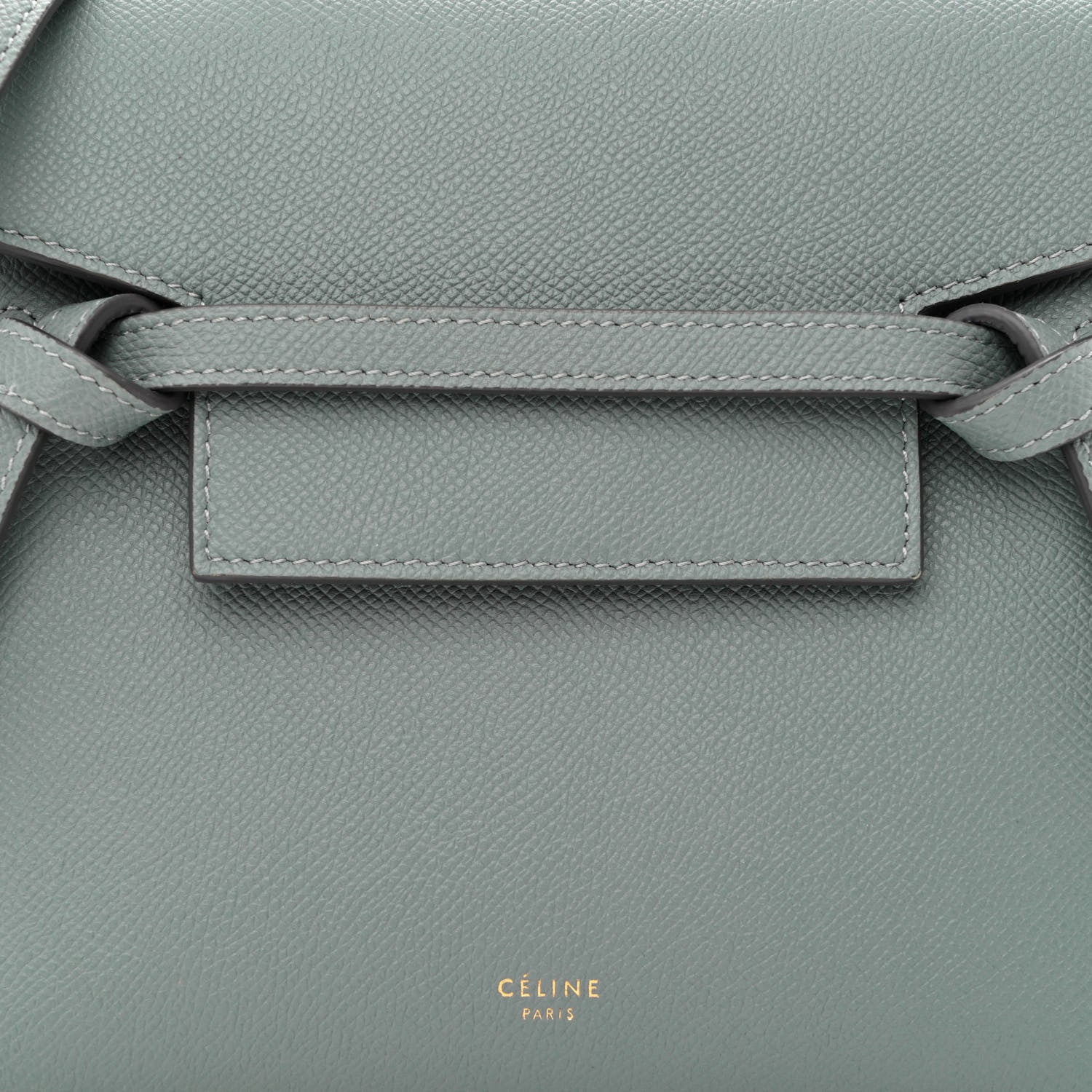 Celine Grained Calfskin Nano Belt Bag Storm 8 of 10