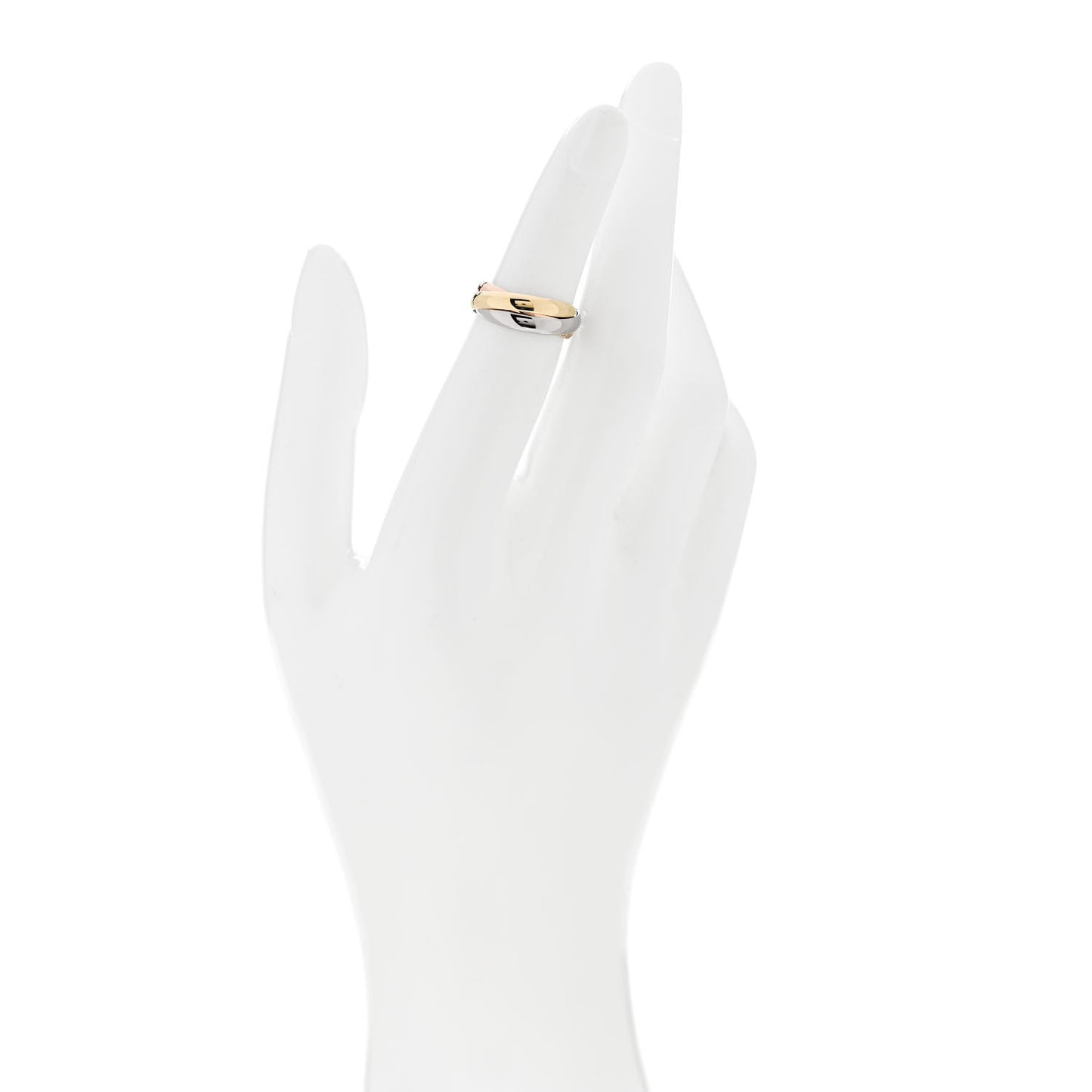 18K Pink Yellow White Gold Classic Trinity Ring 47 4