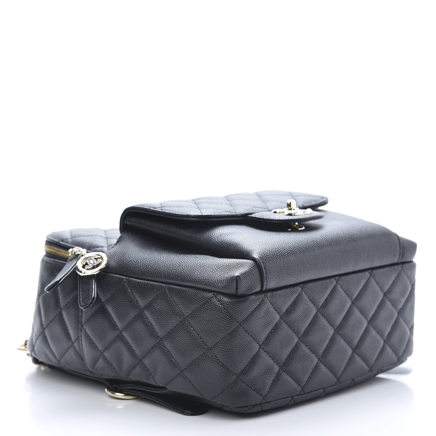 Chanel Caviar Quilted Medium Zip Around Backpack Black 3 of 10