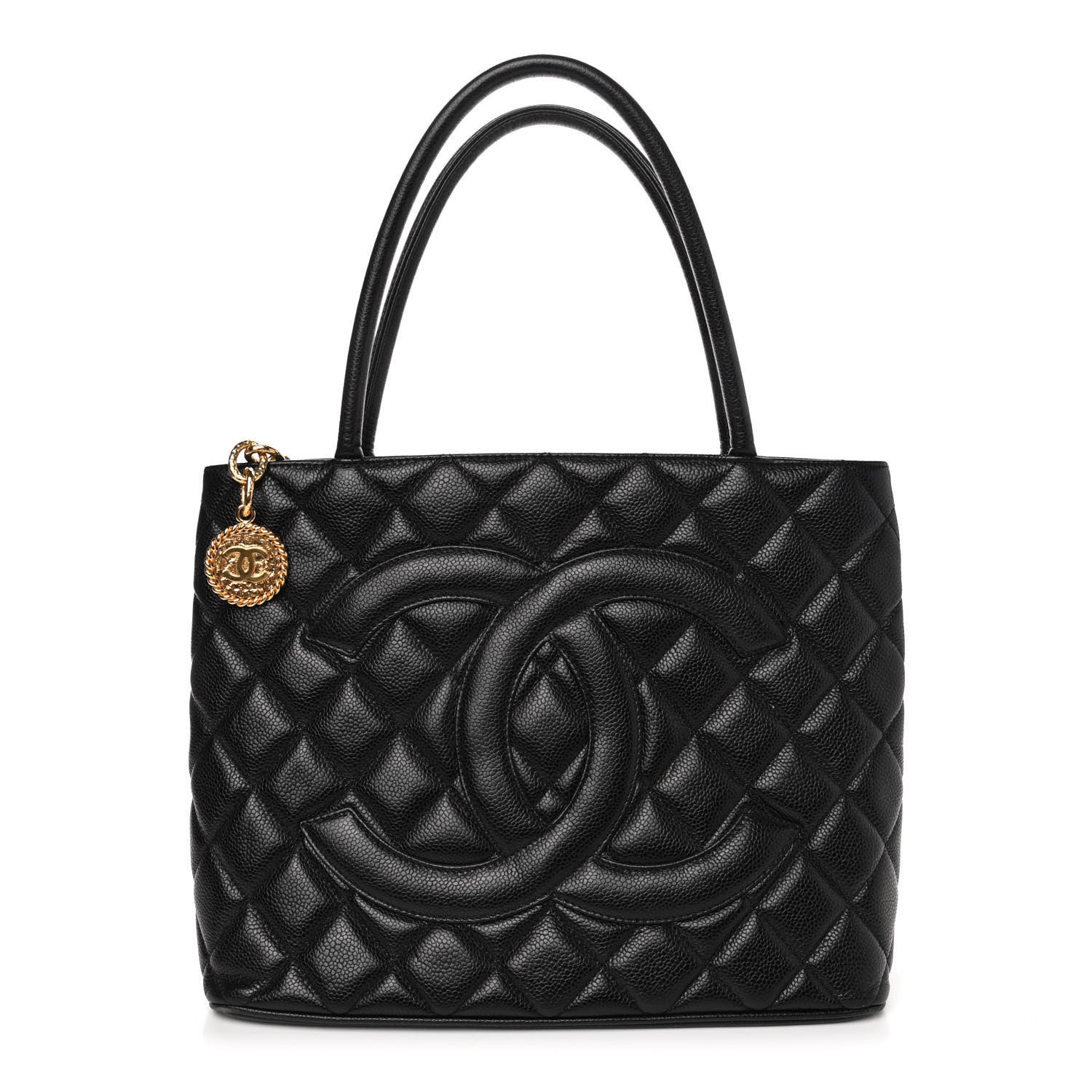 Chanel Caviar Quilted Medallion Tote Black 1 of 4