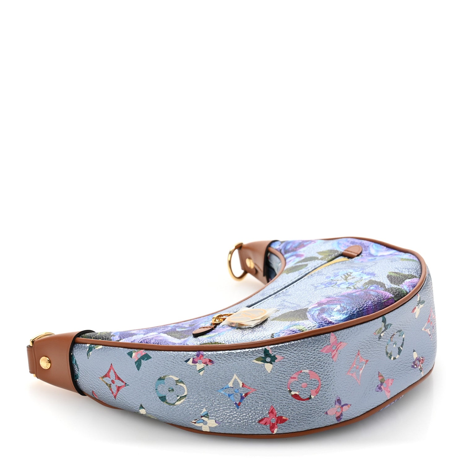 Louis Vuitton Metallic Monogram LV Garden Loop PM Blue 4 of 10