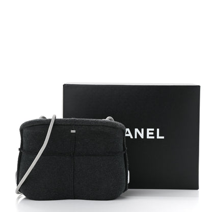 Chanel Felt Millennium 2005 Hard Case Crossbody Bag Grey 12 of 12