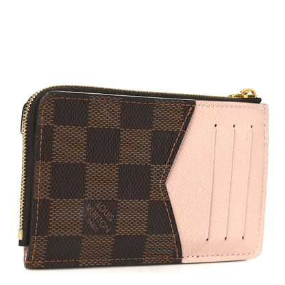 Louis Vuitton Damier Ebene Recto Verso Card Holder Rose Ballerine 3 of 7