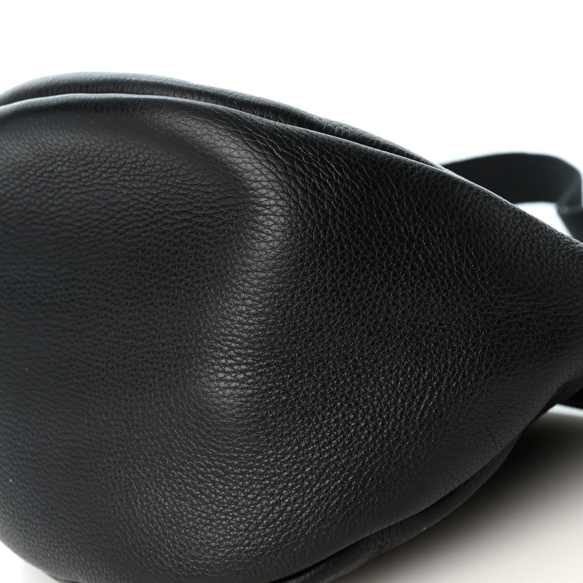 The Row Grained Calfskin Large Slouchy Banana Bag Black 10 of 10