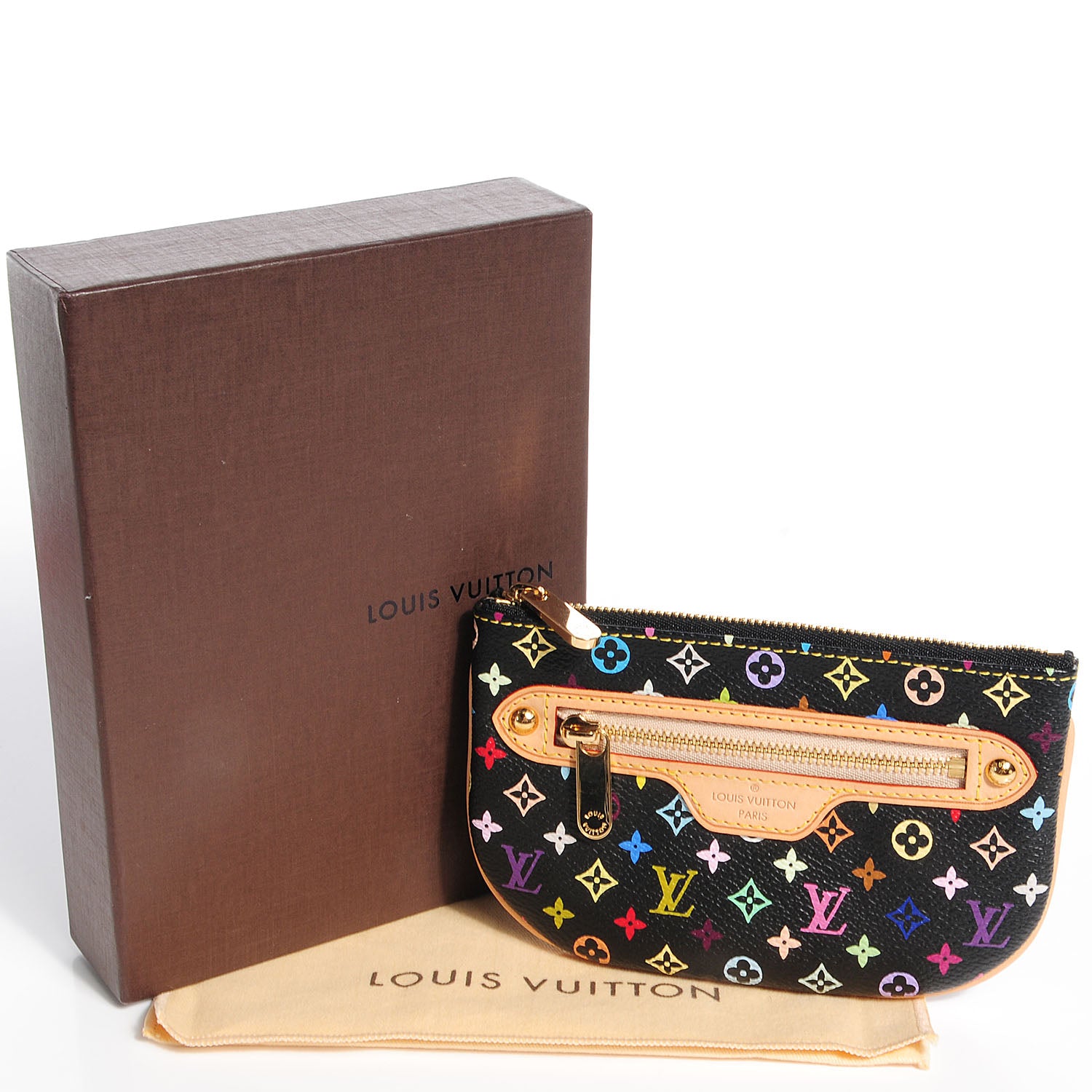 Louis Vuitton Monogram Multicolor Pochette Plate MM Black 5 of 8