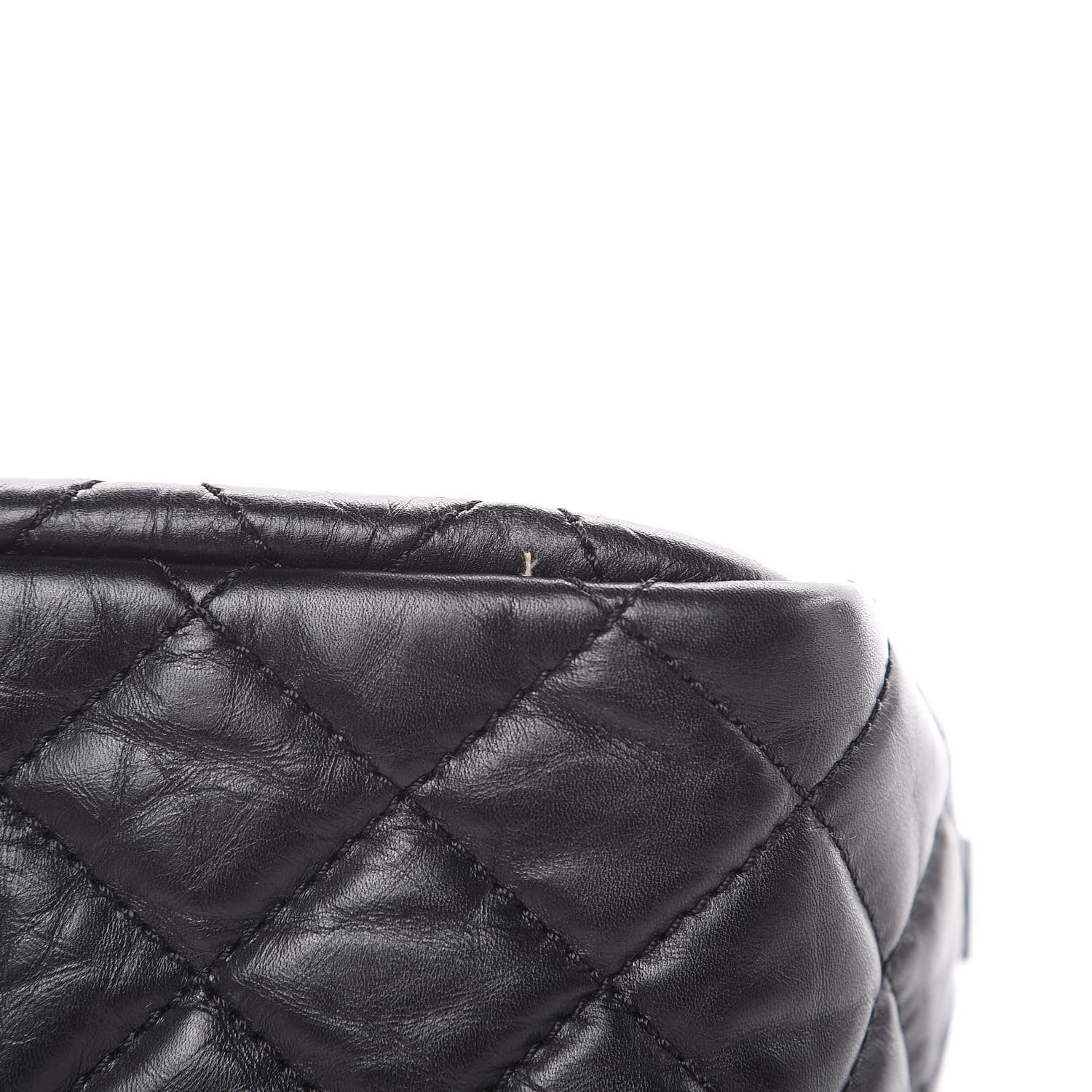 Chanel Aged Calfskin Quilted Medium Reissue Camera Case Black 10 of 10