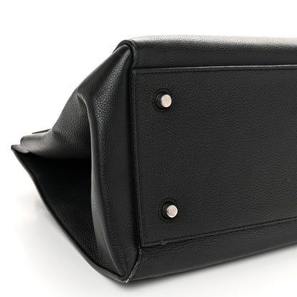 Celine Grained Calfskin Medium Edge Shoulder Bag Black 8 of 12