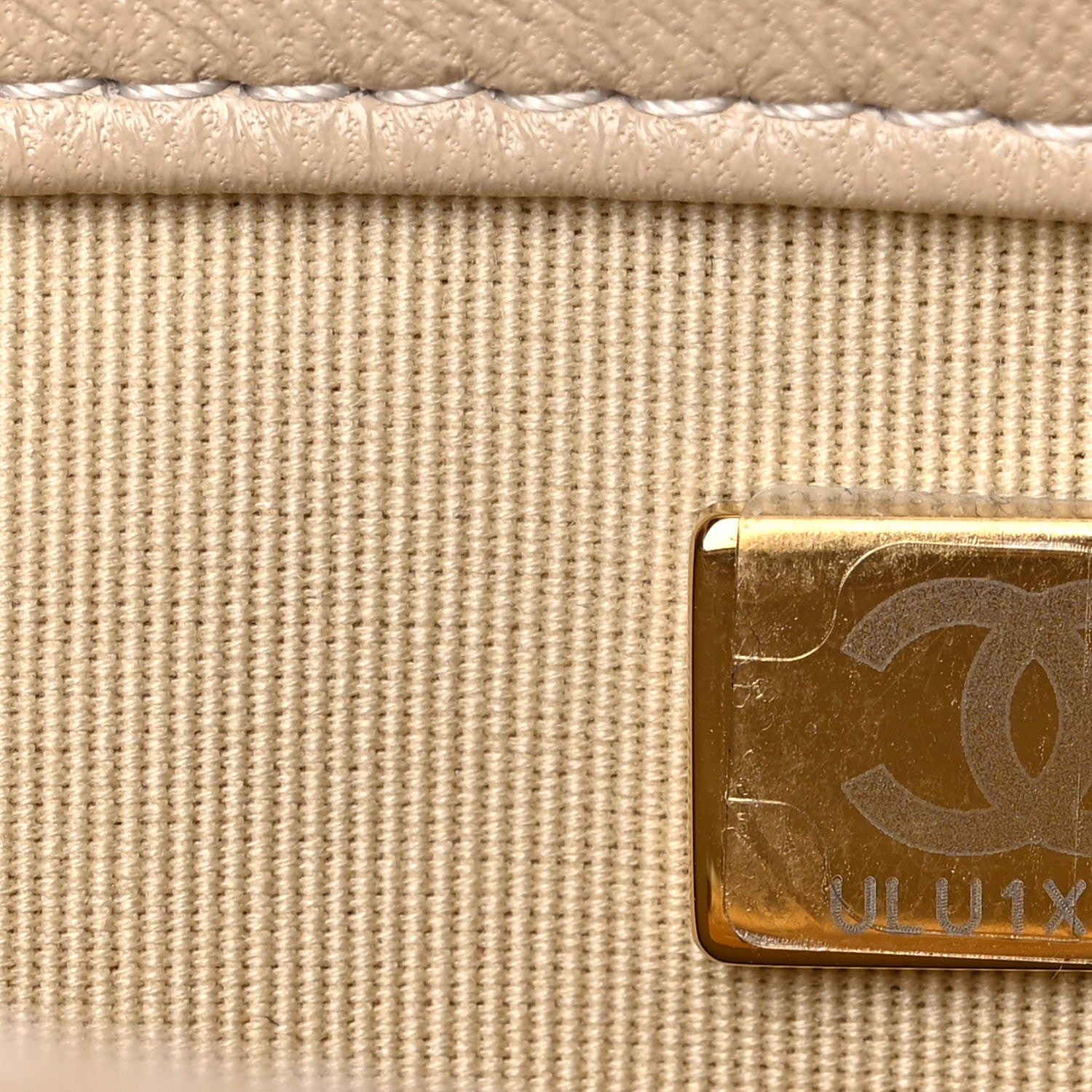 Chanel Lambskin Quilted Large Chanel 19 Flap Light Beige 7 of 10
