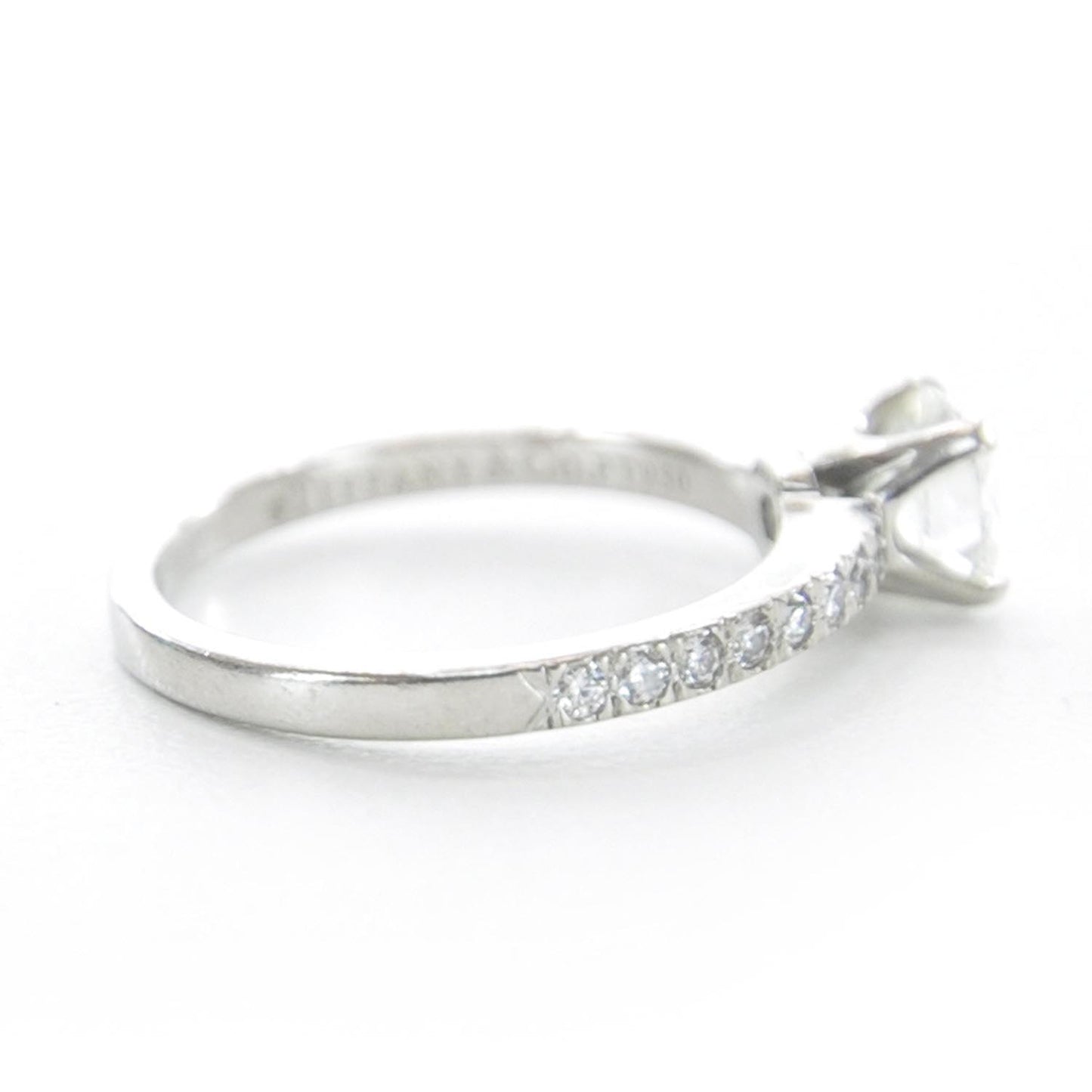 Platinum .70 Carat Diamond Engagement Ring 5.5