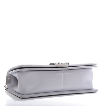 Chanel Calfskin Quilted Medium Boy Flap Grey 5 of 10