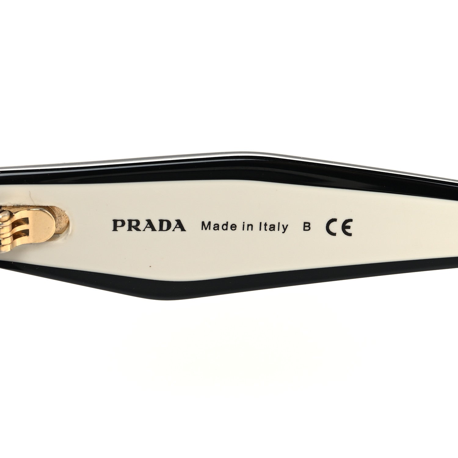 Prada Acetate Square Sunglasses SPR 16Y Black Dark Grey 5 of 5