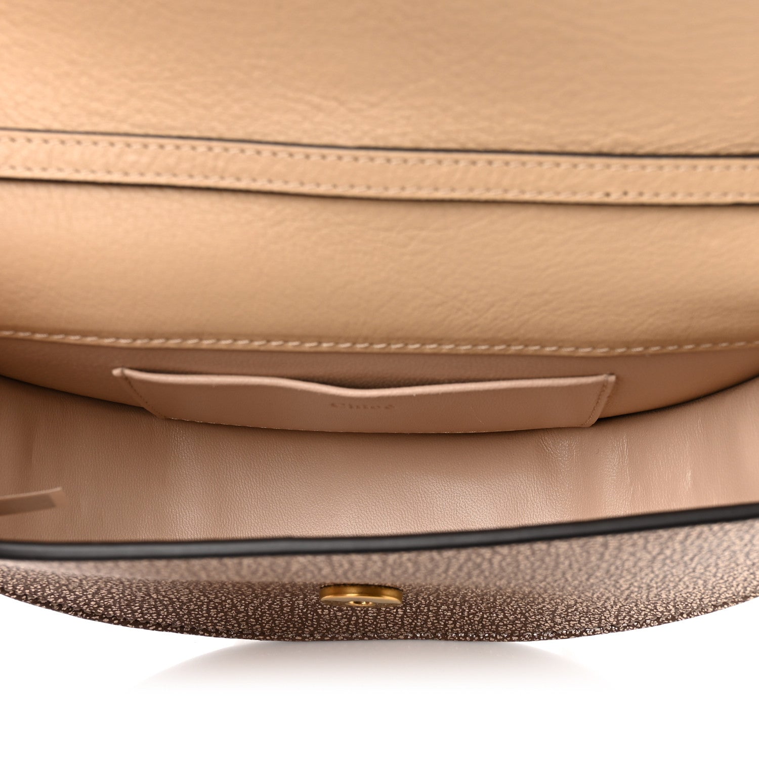 Chloe Metallic Calfskin Small Nile Bracelet Minaudiere Bag Gold 6 of 11
