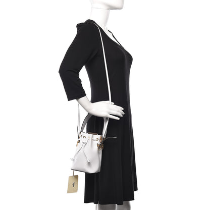 Fendi Vitello Cruise F is Fendi Mini Mon Tresor Bucket Bag Optical White 2 of 11