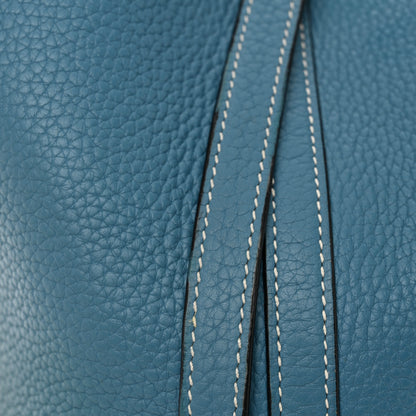 Hermes Taurillon Clemence Picotin Lock 18 PM Blue Jean 13 of 13