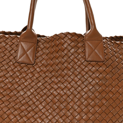 Bottega Veneta Nappa Intrecciato Large Heart Cabat White Tan 9 of 12