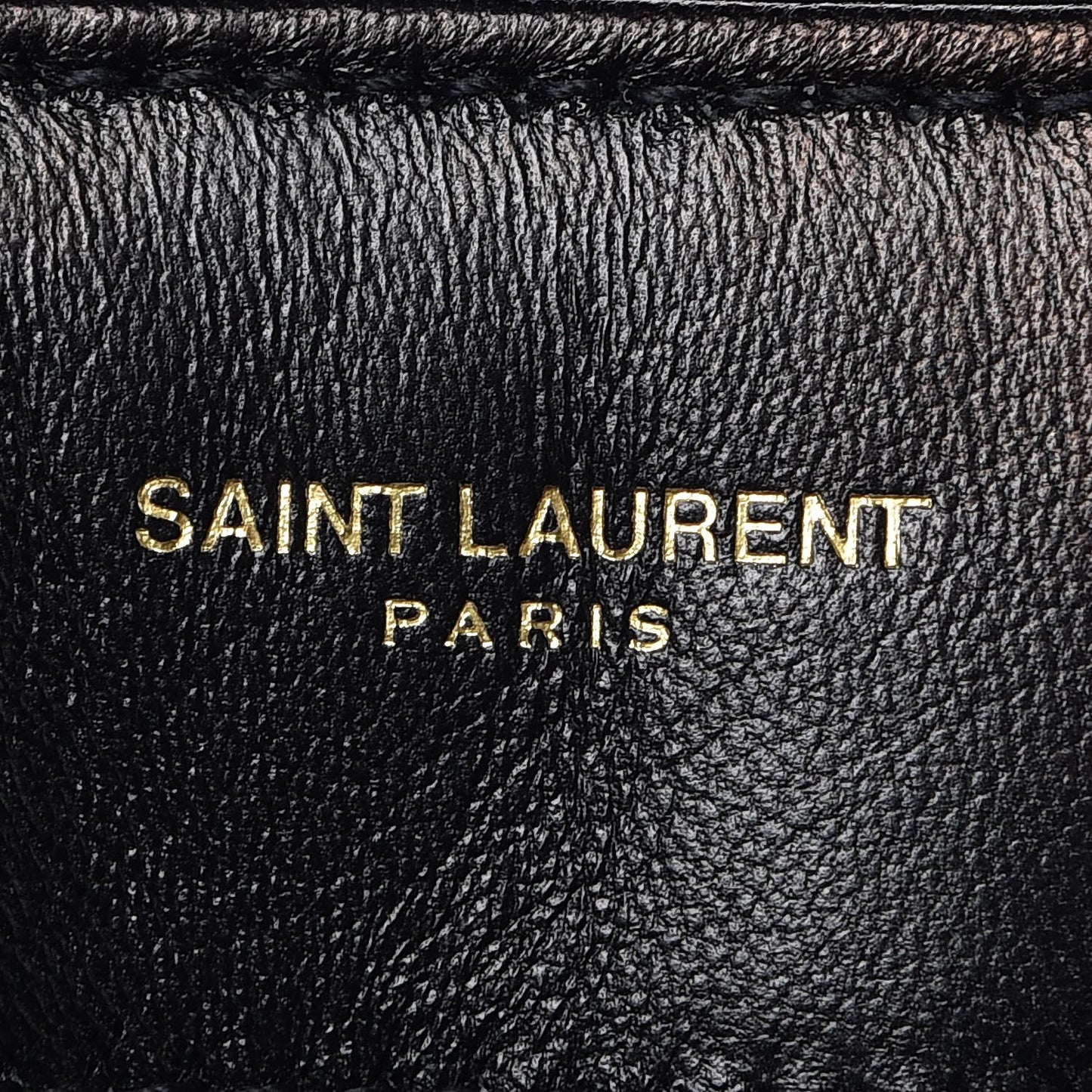 Velvet Y Quilted Monogram Small Loulou Chain Satchel Black