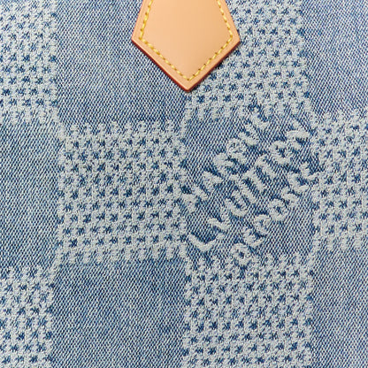 Louis Vuitton Damier Denim 3D Speedy Bandouliere 25 Bleu 8 of 10
