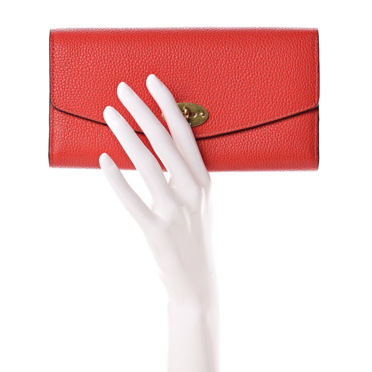 Small Classic Grain Darley Wallet Fiery Red