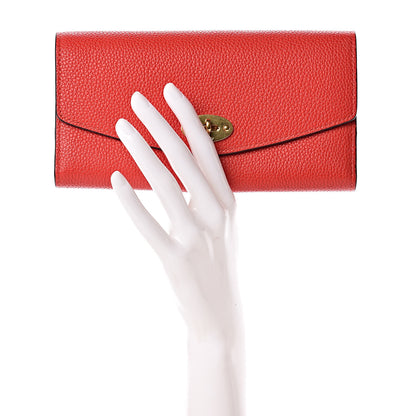 Mulberry Small Classic Grain Darley Wallet Fiery Red 2 of 8