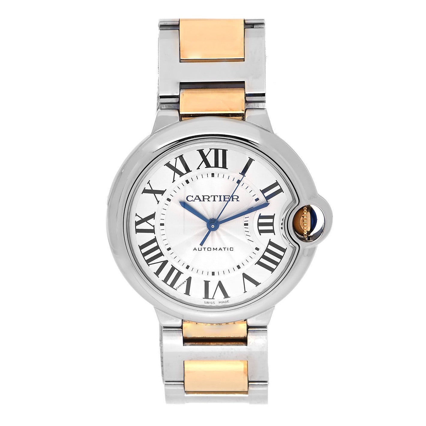 Cartier Stainless Steel 18K Yellow Gold 36mm Ballon Bleu De Cartier Automatic Watch 1 of 4