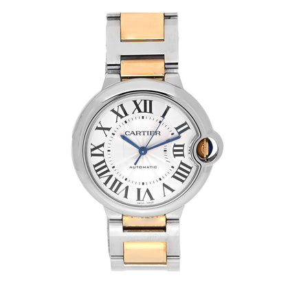 Cartier Stainless Steel 18K Yellow Gold 36mm Ballon Bleu De Cartier Automatic Watch 1 of 4
