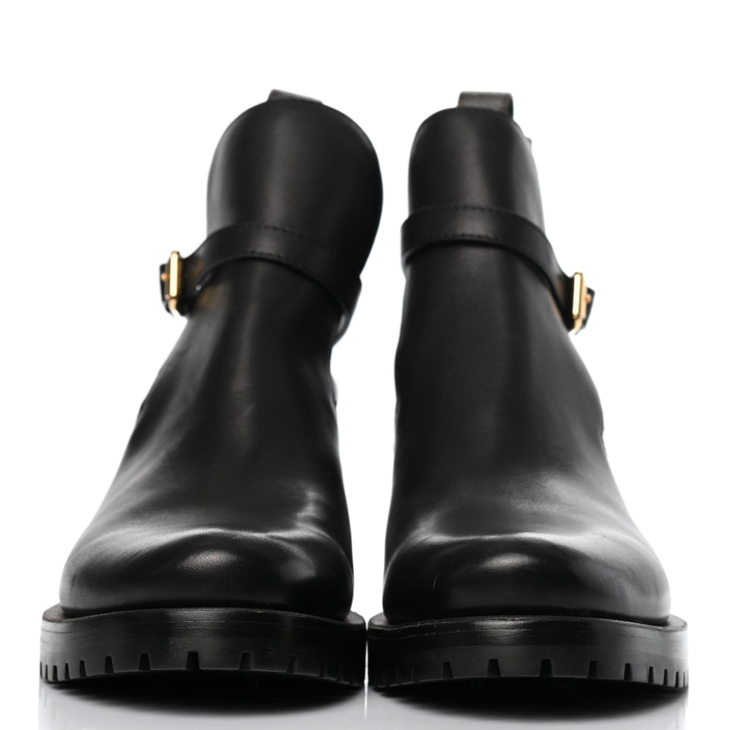 Louis Vuitton Calfskin Monogram Discovery Flat Ankle Boots 39.5 Black 2 of 7
