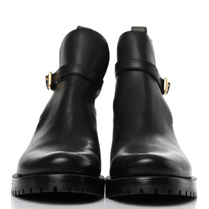 Louis Vuitton Calfskin Monogram Discovery Flat Ankle Boots 39.5 Black 2 of 7