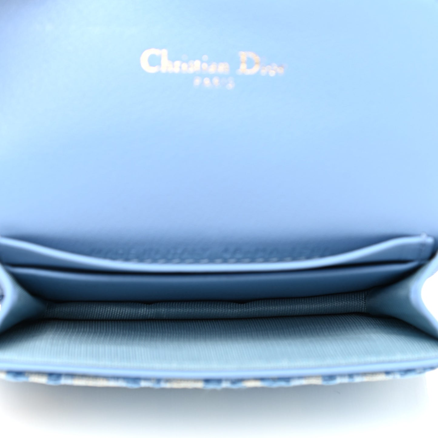 Oblique Saddle Card Holder Cornflower Blue