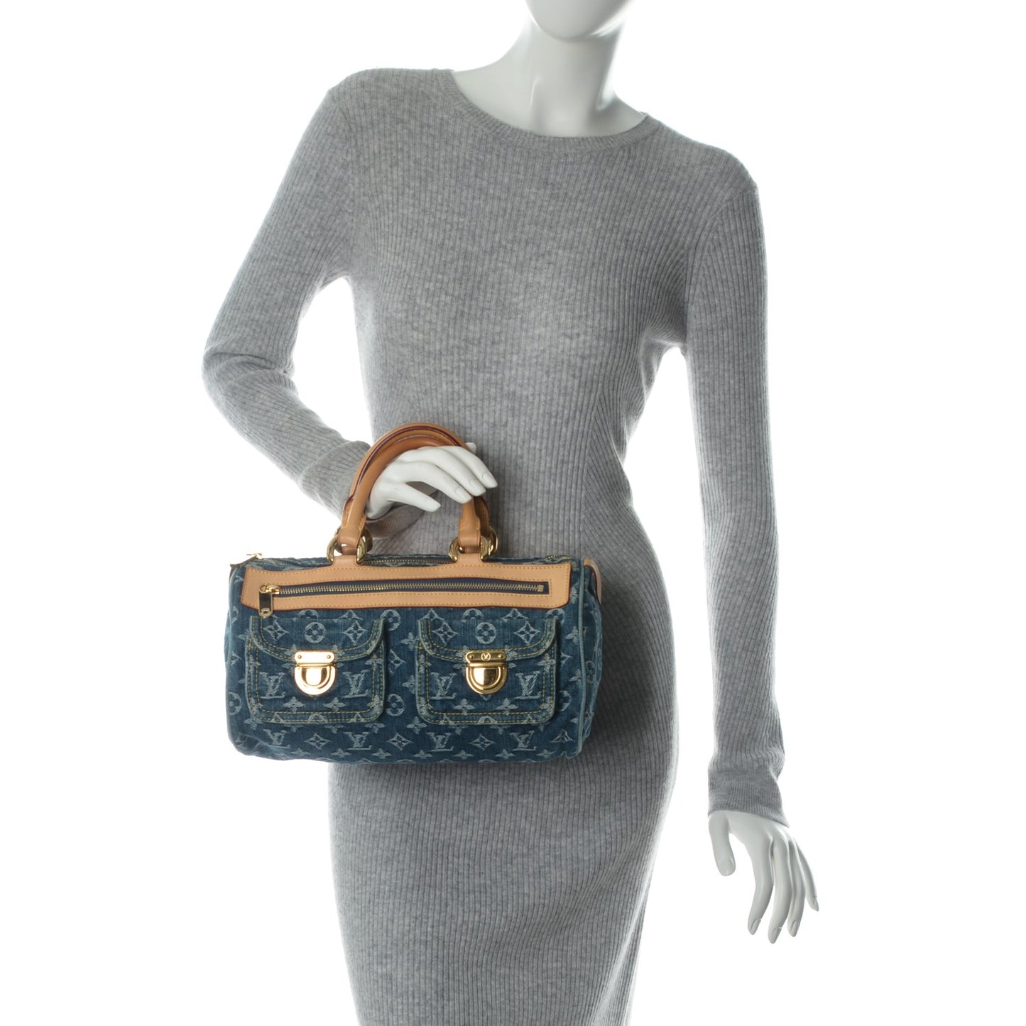 Monogram Denim Neo Speedy Blue