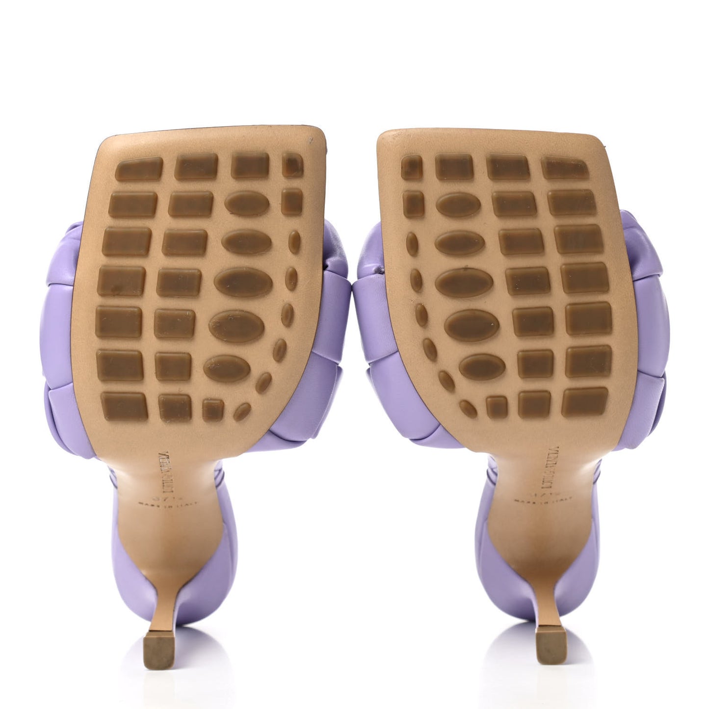 Nappa Maxi Intrecciato Lido Mule Sandals 37.5 Wisteria