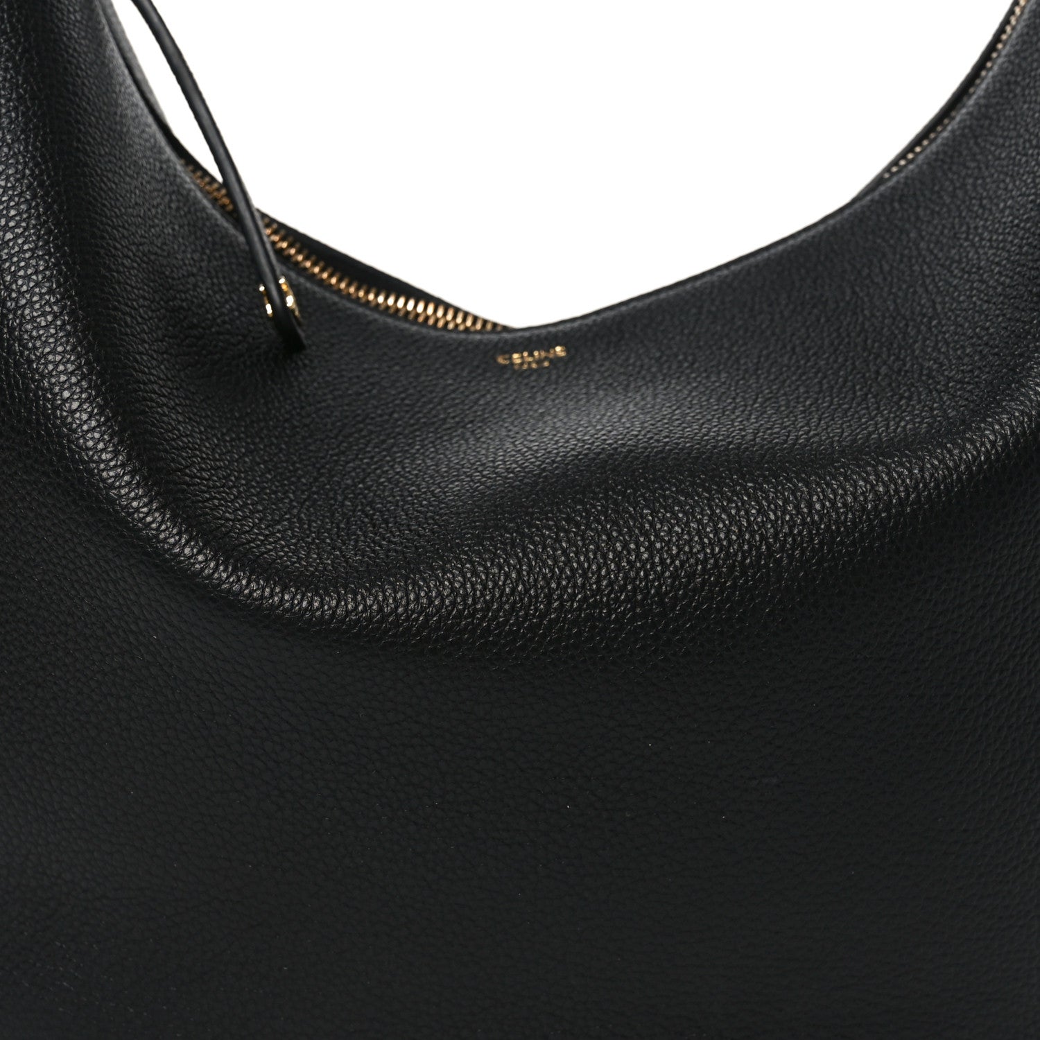 Celine Supple Grained Calfskin Large Lulu Shoulder Bag Black 7 of 9