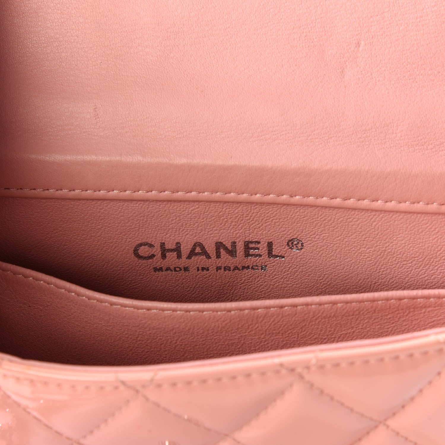 Chanel Patent Calfskin Quilted Extra Mini Flap Pink 9 of 13