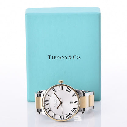 Tiffany Stainless Steel 18K Yellow Gold 37mm Atlas 3-Hand Automatic Watch 7 of 7