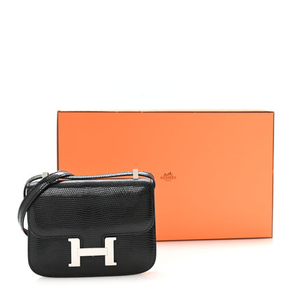 Hermes Lizard Niloticus Micro Constance 14 Black 11 of 11