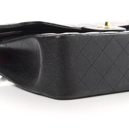 Chanel Caviar Quilted Jumbo Double Flap Black 9 of 12