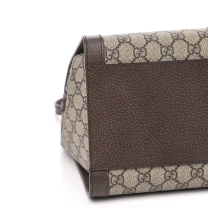 Gucci GG Supreme Monogram Web Medium Ophidia Tote Bag Brown 9 of 11