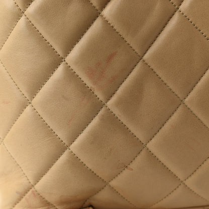 Chanel Lambskin Quilted Drawstring Backpack Beige 11 of 20