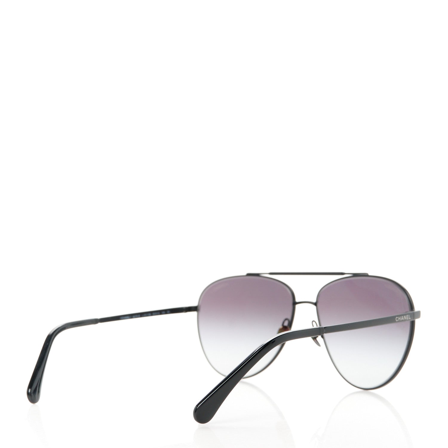Chanel Metal Aviator Sunglasses 4279-B Black 4 of 8