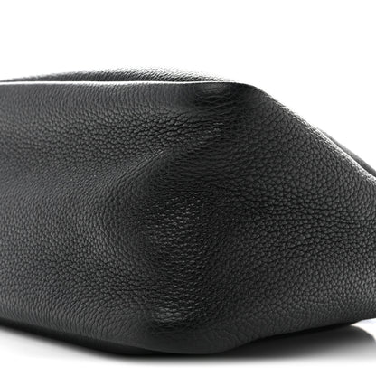 Prada Vitello Daino Soft Mini Zippered Top Handle Bag Black 9 of 10