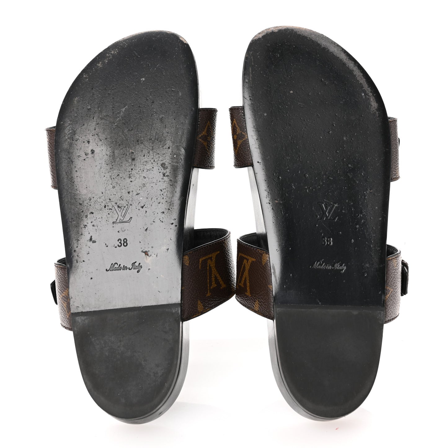 Monogram Bom Dia Mule Sandals 38 Black
