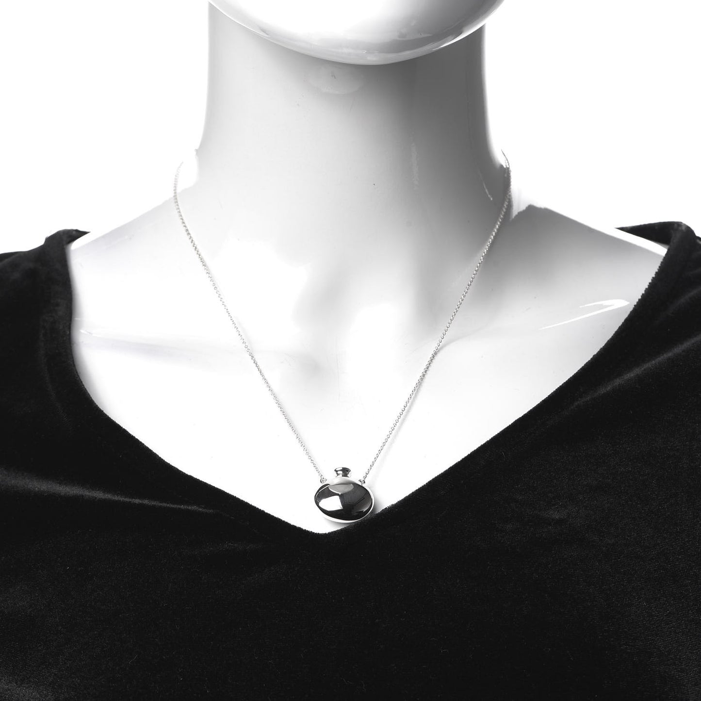 Sterling Silver Elsa Peretti Bottle Pendant Necklace