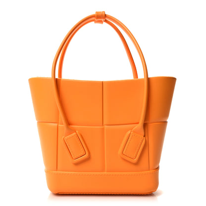 Bottega Veneta Rubber Maxi Intrecciato Mini Arco Tangerine 1 of 10