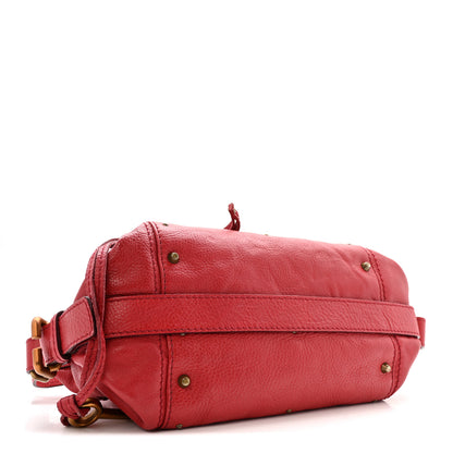 Chloe Calfskin Medium Paddington Satchel Rouge 4 of 23