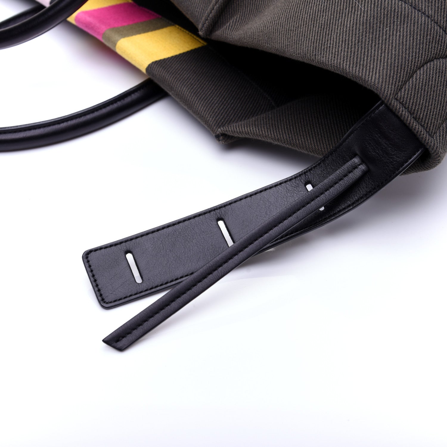 Celine Canvas Striped Medium Phantom Luggage Multicolor 10 of 11