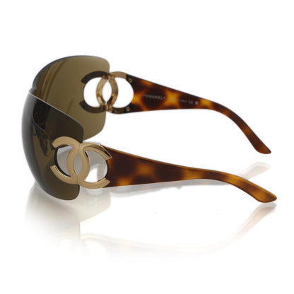 Chanel Tortoise Shell CC Sunglasses 4124 2 of 12